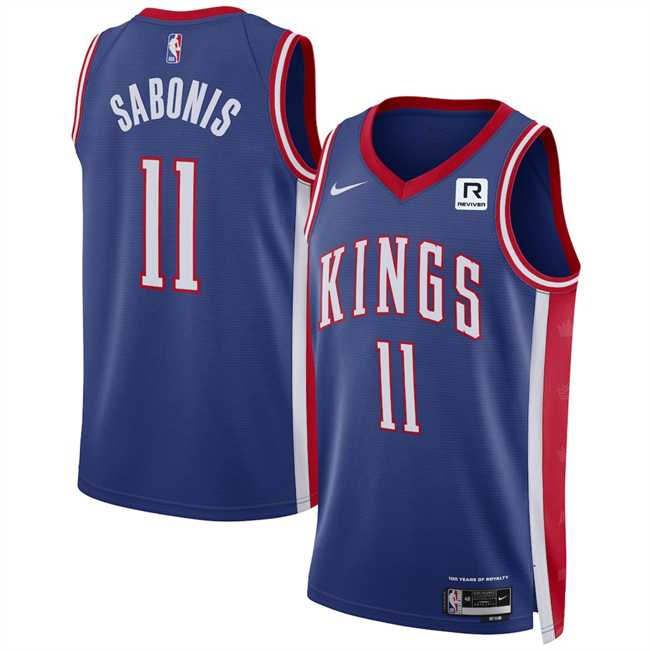 Mens Sacramento Kings #11 Domantas Sabonis Purple 2024-25 City Edition Stitched Jersey Dzhi